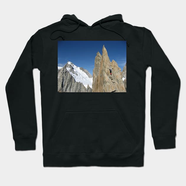 Traverse the Aiguilles du Diable (Mont-Blanc massif, France) Hoodie by mjoncheres